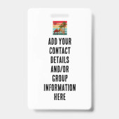 Family Reunion Vacation Morocco Trip Group  バッジ (裏面)