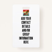 Family Reunion Vacation Morocco Trip Group  バッジ (裏面)