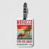 Family Reunion Vacation Morocco Trip Group ラゲッジタグ (正面縦)