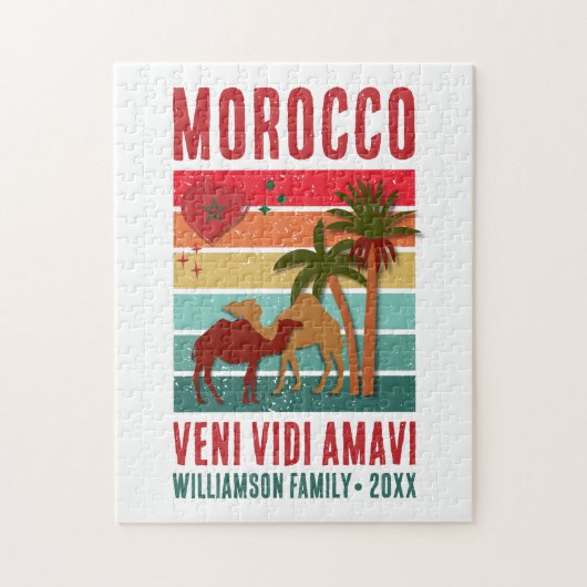 Family Reunion Vacation Morocco Trip Souvenir  ジグソーパズル (縦)