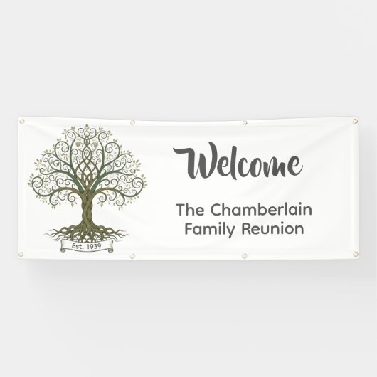 Family Reunion Welcome Banner 横断幕 (横)