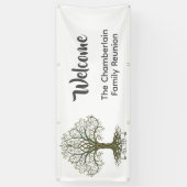 Family Reunion Welcome Banner 横断幕 (縦)