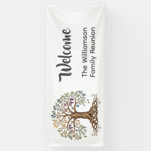 Family Reunion Yard Sign 横断幕 (縦)