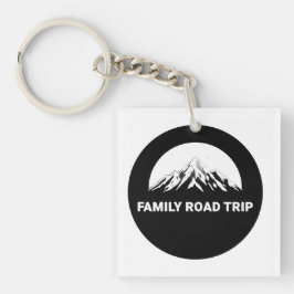 Family Road Trip Mountains Logo キーホルダー