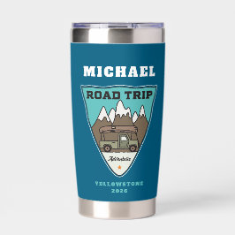 Family Road Trip Travel Personalized Tumbler 保温保冷タンブラー