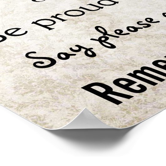 Family Rules Poster ポスター (角)