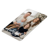 Family Script Photo Heart Name Custom マグネット (左側)