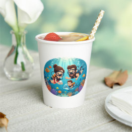 Family Scuba Diving Adventure 紙コップ