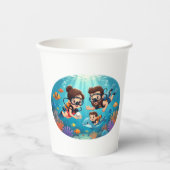 Family Scuba Diving Adventure 紙コップ (正面)