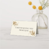 Family Seating Flourish Memorial Funeral  プレイスカード (裏面)