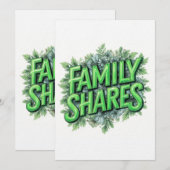 Family Shares 招待状 (正面/裏面)