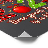 Family Shark Christmas 2025 Santa Merry Time Spent ポスター (角)