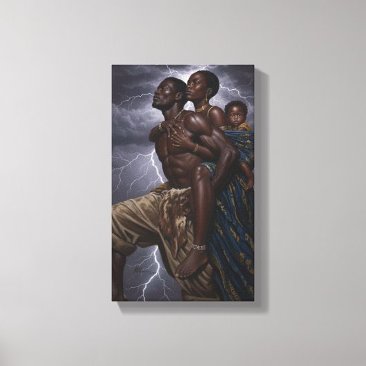  Family Strength Art | Inspiration  wall decor キャンバスプリント (正面)