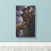  Family Strength Art | Inspiration  wall decor キャンバスプリント (インサイチュ (ウッドフロア))