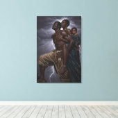  Family Strength Art | Inspiration  wall decor キャンバスプリント (インサイチュ (ウッドフロア))