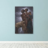  Family Strength Art | Inspiration  wall decor キャンバスプリント (インサイチュ (ウッドフロア))