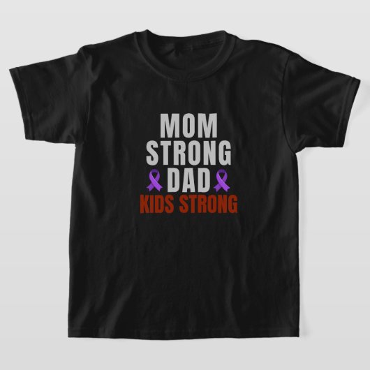 Family Strong Awareness T-Shirts – Support & Hope  Tシャツ (レイダウン)