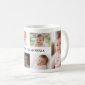 Family Summer Photo Collage with 6 Photos ☀️ コーヒーマグカップ (正面右)