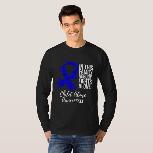 Family Support Child Abuse Awareness Tシャツ (正面フル)