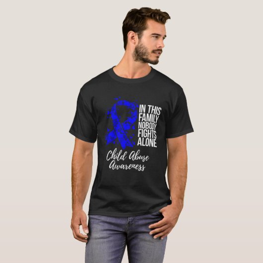 Family Support Child Abuse Awareness Tシャツ (正面フル)