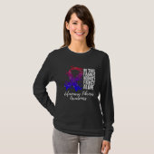 Family Support Pulmonary Fibrosis Awareness Tシャツ (正面フル)