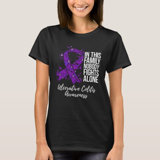 Family Support Ulcerative Colitis Awareness Tシャツ (正面)