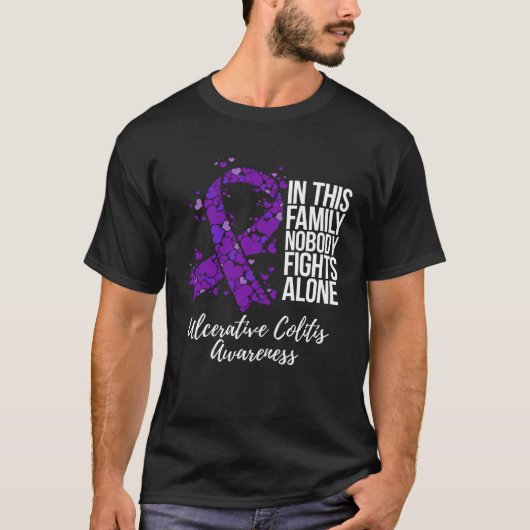 Family Support Ulcerative Colitis Awareness Tシャツ (正面)