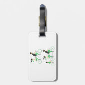 Family Tandem Bicycle Cycling ラゲッジタグ (裏面縦)