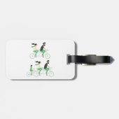 Family Tandem Bicycle Cycling ラゲッジタグ (裏面横)