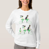 Family Tandem Bicycle Cycling Tシャツ (正面)