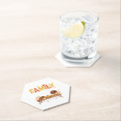 Family Thanksgiving 2025 Thankful For My Tribe Ess ペーパーコースター (インサイチュ)