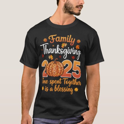Family Thanksgiving 2025 Turkey Matching Family Tシャツ (正面)