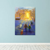 Family Time キャンバスプリント (インサイチュ (ウッドフロア))