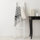 Family Tree Black & Gray Personalized シェルパブランケット (インサイチュ)