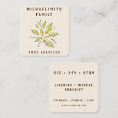 Family Tree Landscaping スクエア名刺 (正面/裏面)