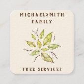 Family Tree Landscaping  スクエア名刺 (正面)