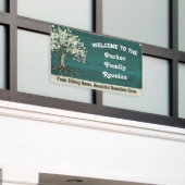 Family Tree Reunion Rustic Welcome 横断幕 (ビルの外側)