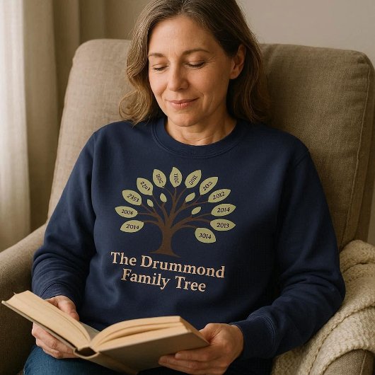 Family Tree With Birth Years スウェットシャツ