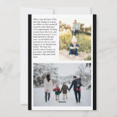 Family Tribune Holiday Photo New Year Card シーズンカード (裏面)