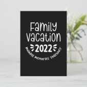 Family Vacation 2022 Making Memories Together 招待状 (スタンド正面)