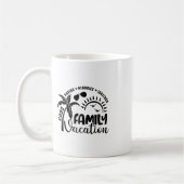 Family Vacation 2025 Beach Matching Family Summer  コーヒーマグカップ (左)
