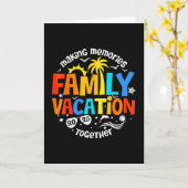 Family Vacation 2025 Making Memories Together Matc カード (黄色い花)