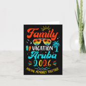 Family Vacation 2026 Aruba Matching Summer Vacatio カード (正面)