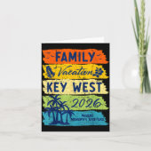 Family Vacation 2026 Key West Matching Summer Vaca カード (正面)