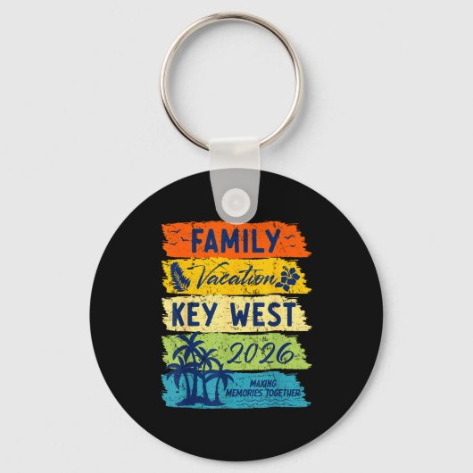 Family Vacation 2026 Key West Matching Summer Vaca キーホルダー (正面)