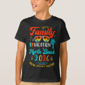 Family Vacation 2026 Myrtle Beach Matching Summer  Tシャツ (正面)
