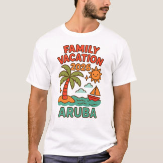 Family Vacation Aruba 2026 Tシャツ