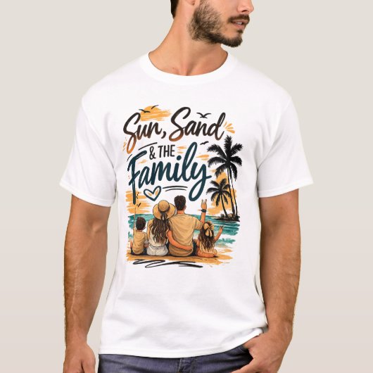 Family Vacation Beach Trip Tee 2026 Tシャツ (正面)