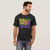 Family Vacation Couple Cute Mardi Gras Squad Tシャツ (正面フル)