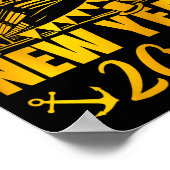 Family Vacation Cruise Ship 2026 New Year Party Cr ポスター (角)